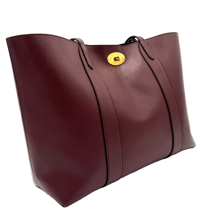 Large Leather Bucket Tote Bag