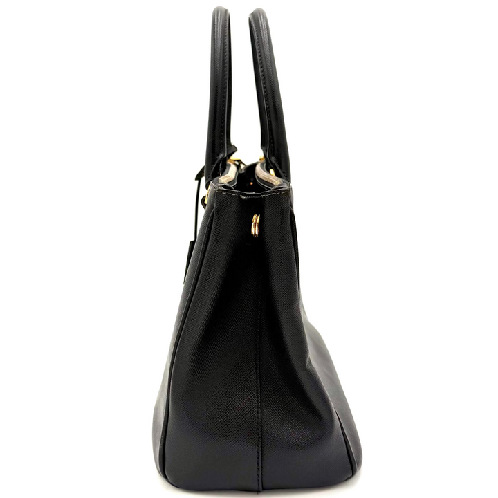 Galleria Saffiano Double Zip Medium Tote Bag