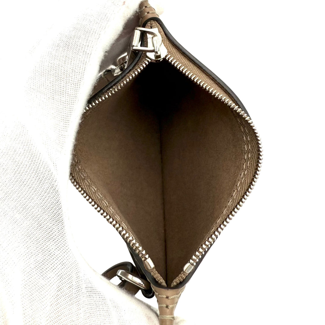 Leather Mini Pouch with Strap