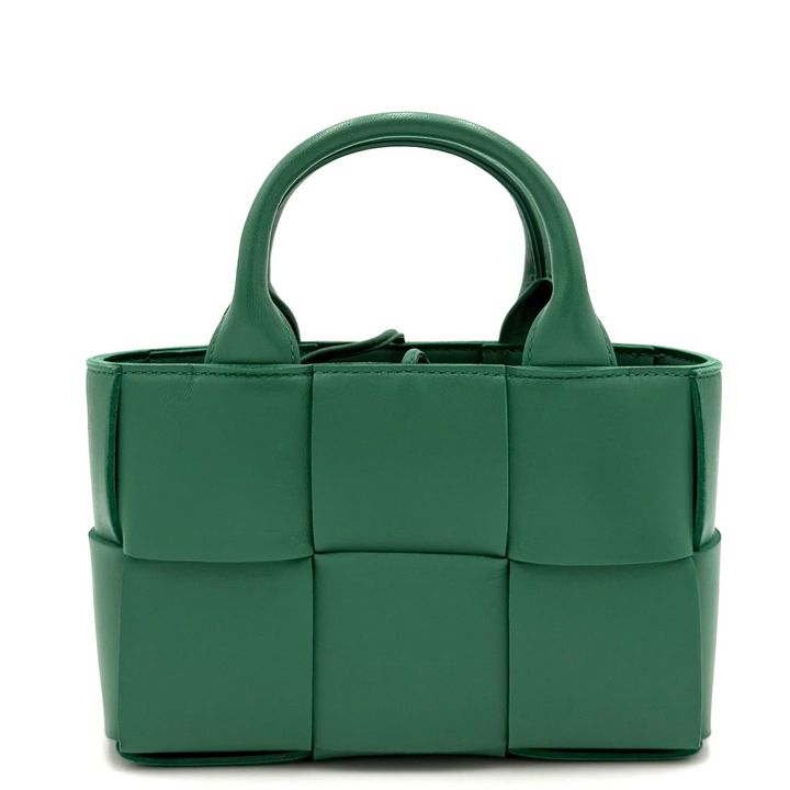Intrecciato Candy Arco Tote in Mermaid Green