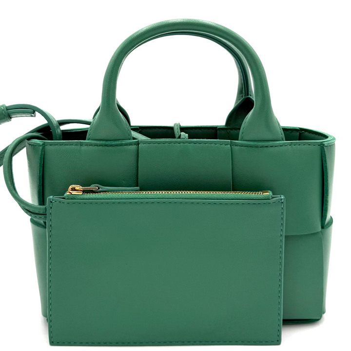 Intrecciato Candy Arco Tote in Mermaid Green