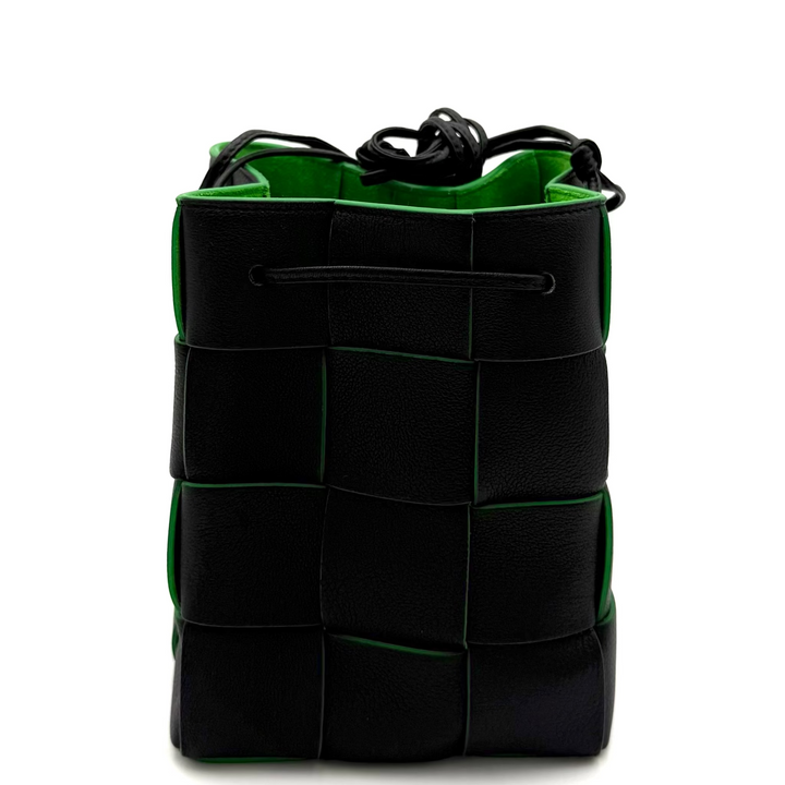 Intreccio Fun Mini Bag in Black & Parakeet