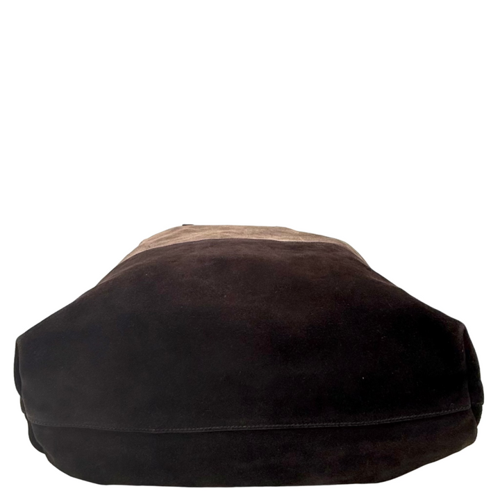 Large Suede Bucket Tote Bag