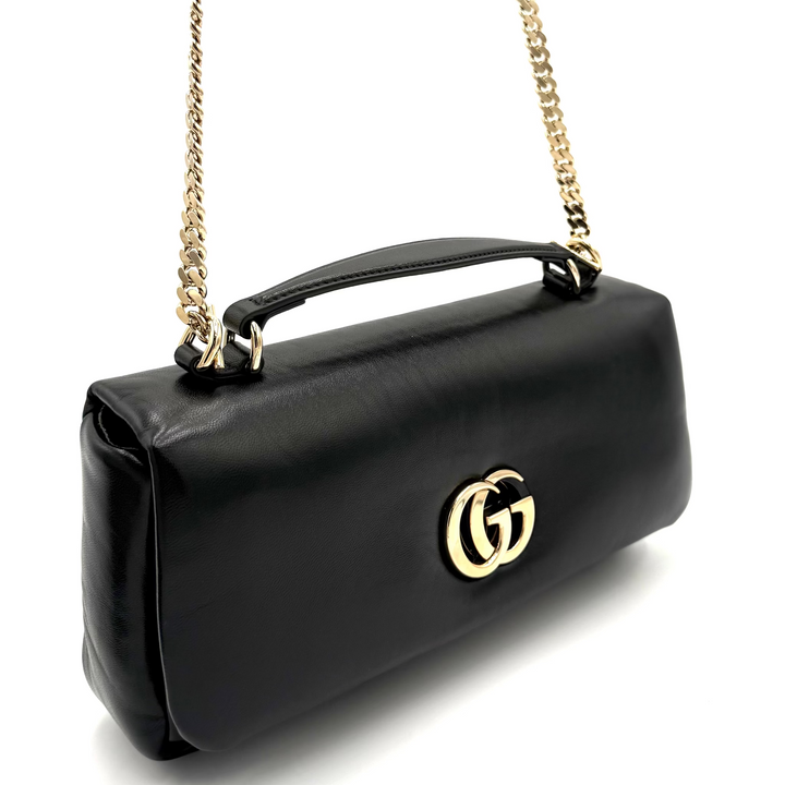 Black GG Milano Top Handle Bag