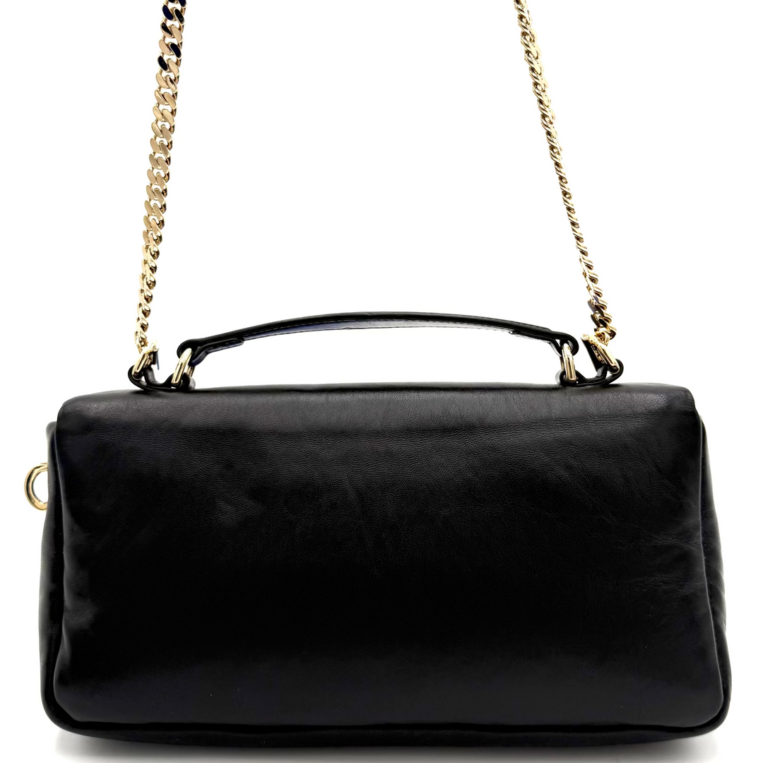 Black GG Milano Top Handle Bag