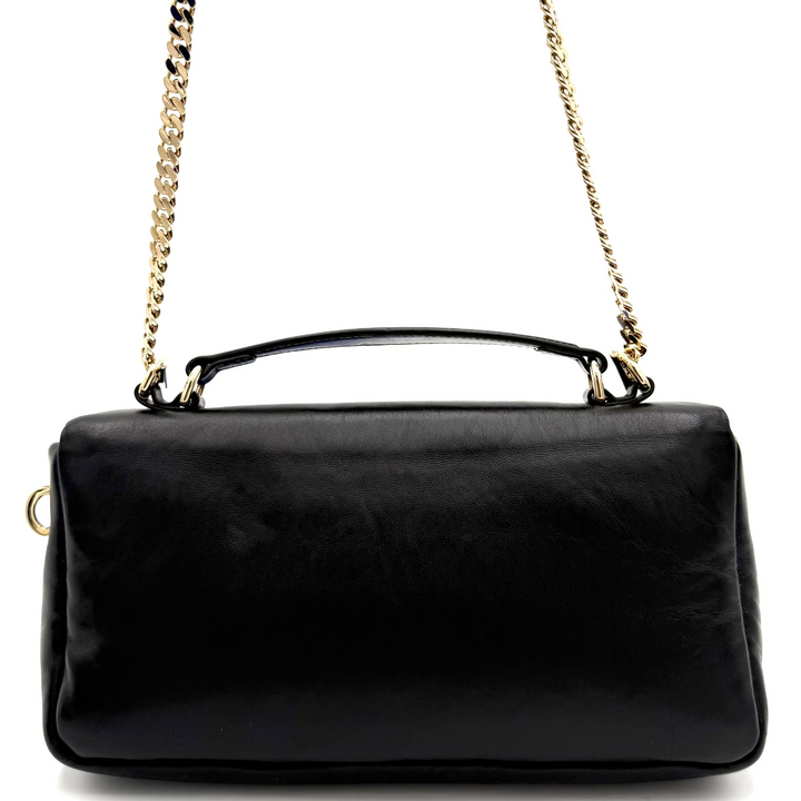 Black GG Milano Top Handle Bag