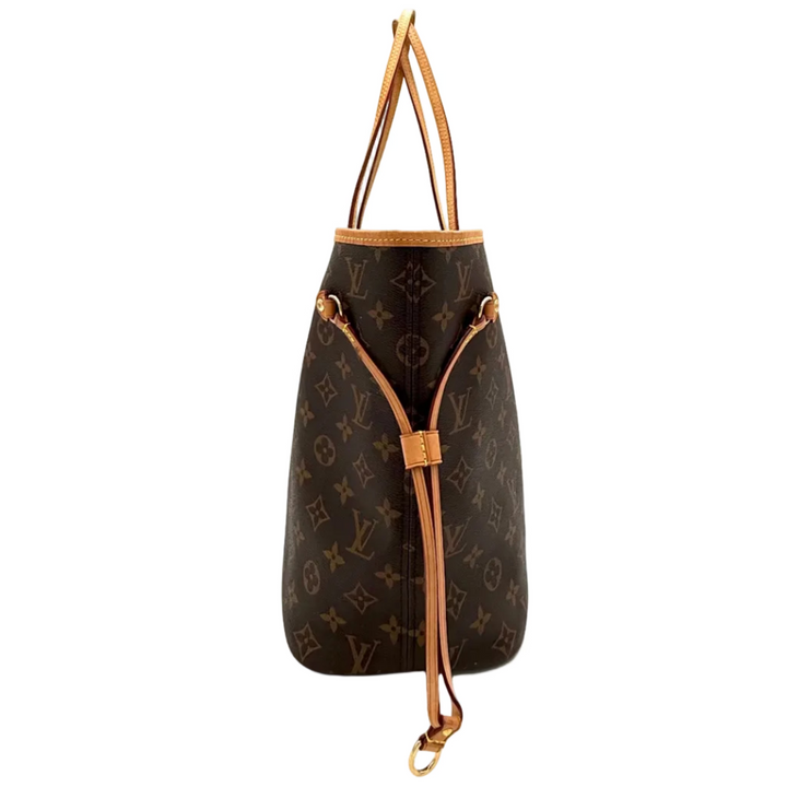 Monogram Neverfull MM Tote Bag with Pouch & Pivoine Interior