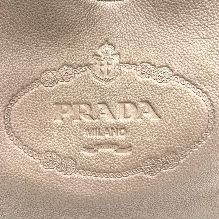 Vitello Phenix Logo Hobo Bag