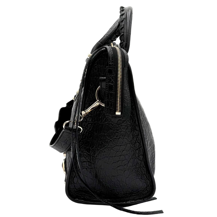 Classic City Croc-Embossed Agneau Leather Bag
