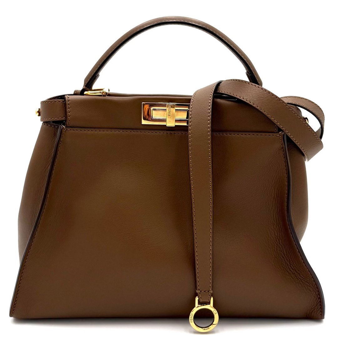 Peekaboo Medium Calfskin Leather Bag