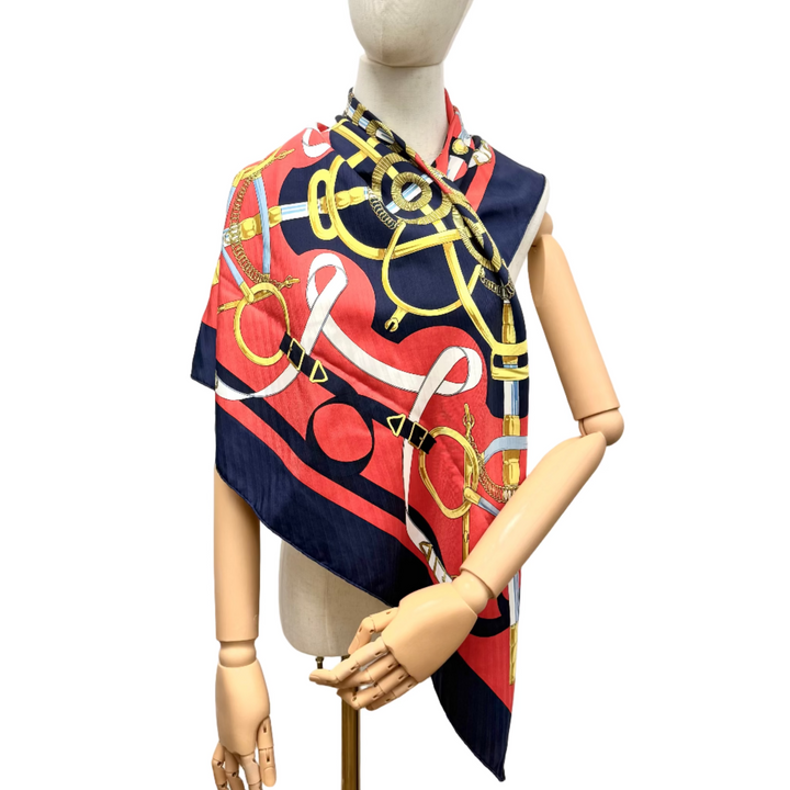 Eperon D'Or Silk Scarf By Henri d'Origny