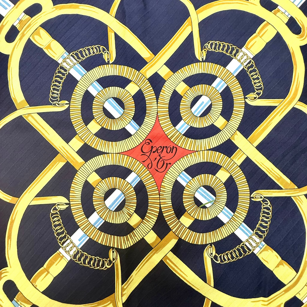 Eperon D'Or Silk Scarf By Henri d'Origny