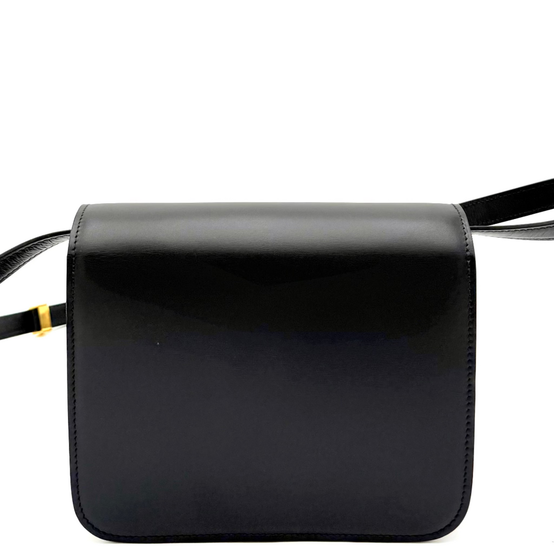 Classic Box Flap Teen Calfskin Leather Bag
