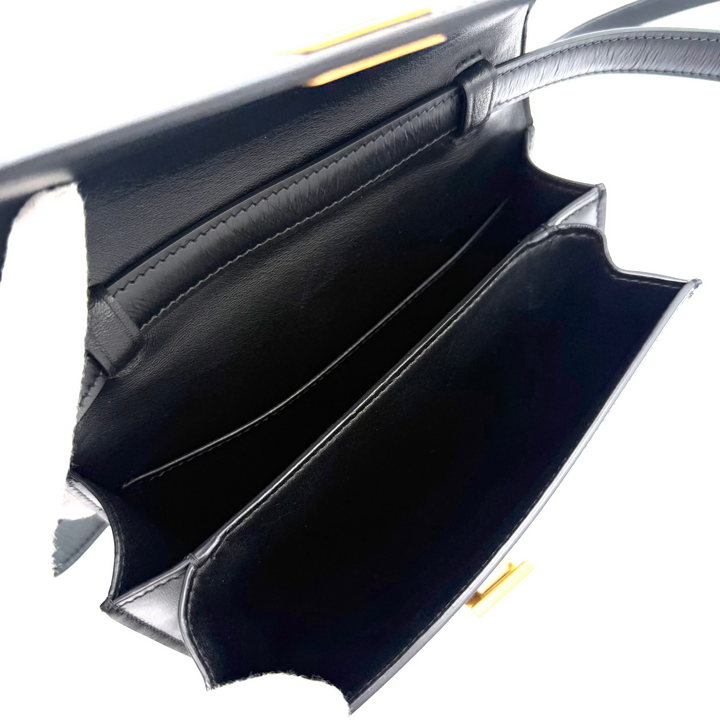 Classic Box Flap Teen Calfskin Leather Bag