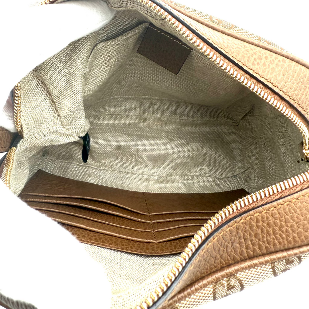 Bree Mini Canvas and Leather Camera Bag