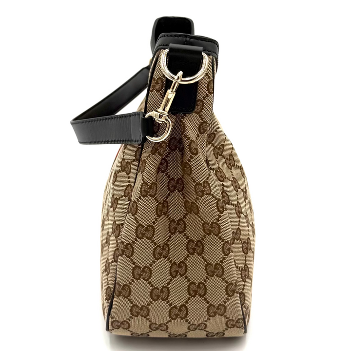 Sherry Line GG Canvas Web Hobo Shoulder Bag