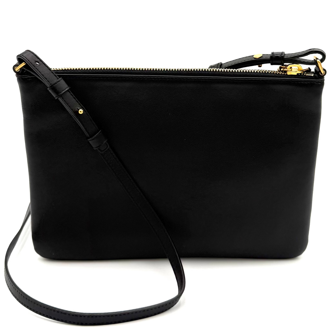 Teen Monogram Leather Crossbody Bag