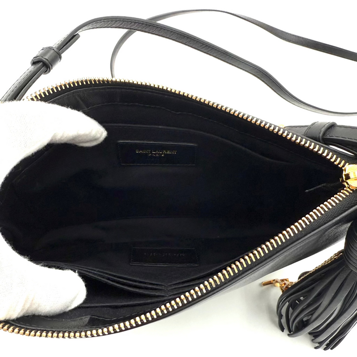 Teen Monogram Leather Crossbody Bag