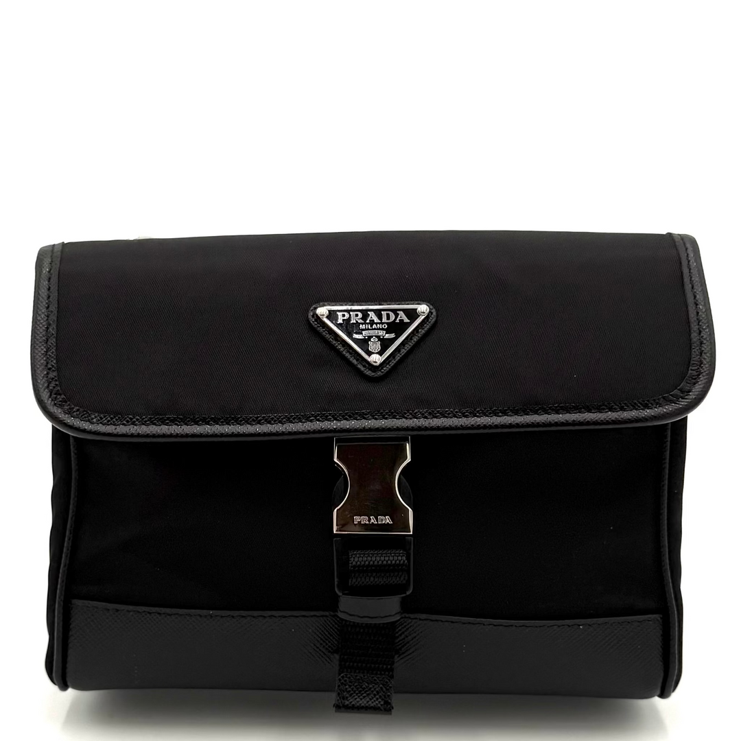 Re-Nylon and Saffiano Leather Phone Case