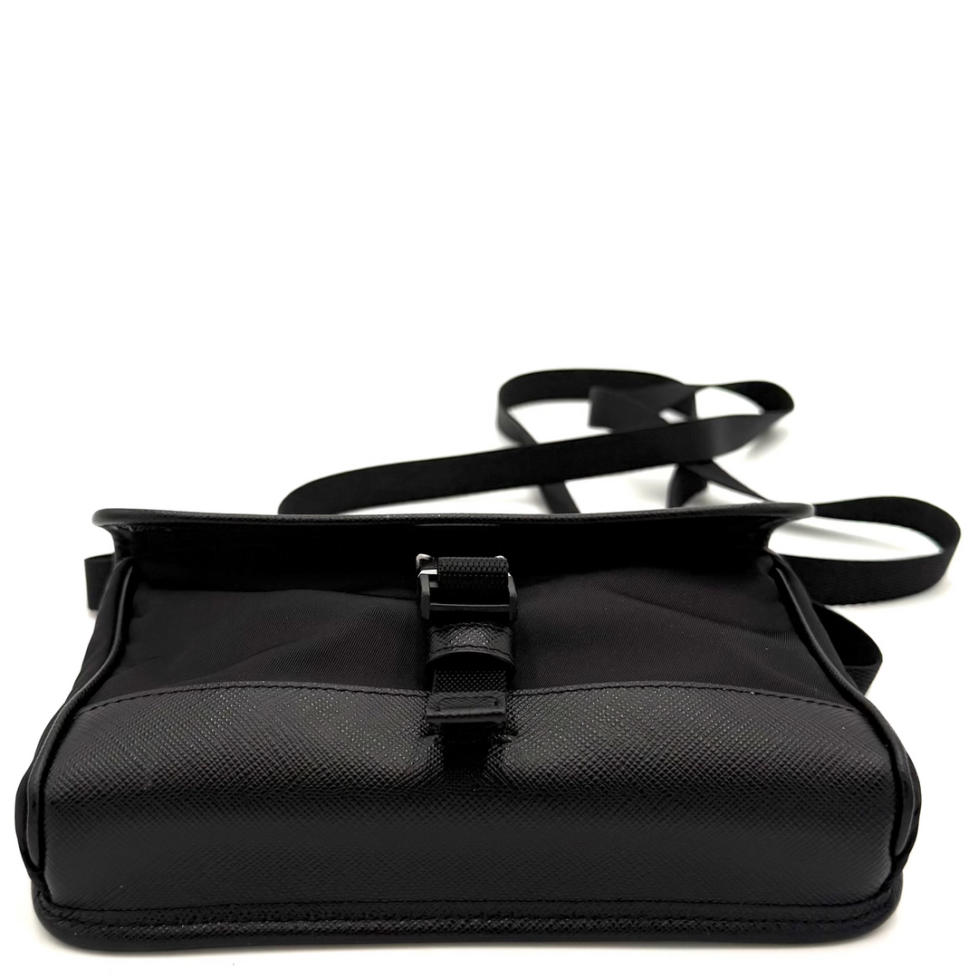 Re-Nylon and Saffiano Leather Phone Case