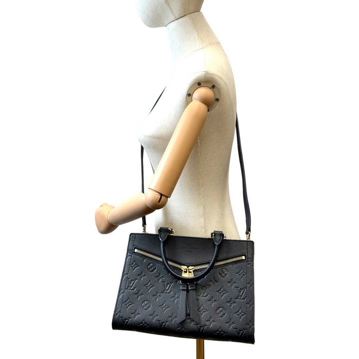 Empreinte Sully Leather Bag in Blue/Black