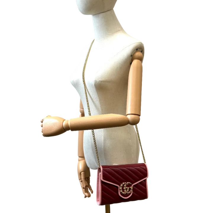 Azalea GG Marmont Leather Crossbody Bag