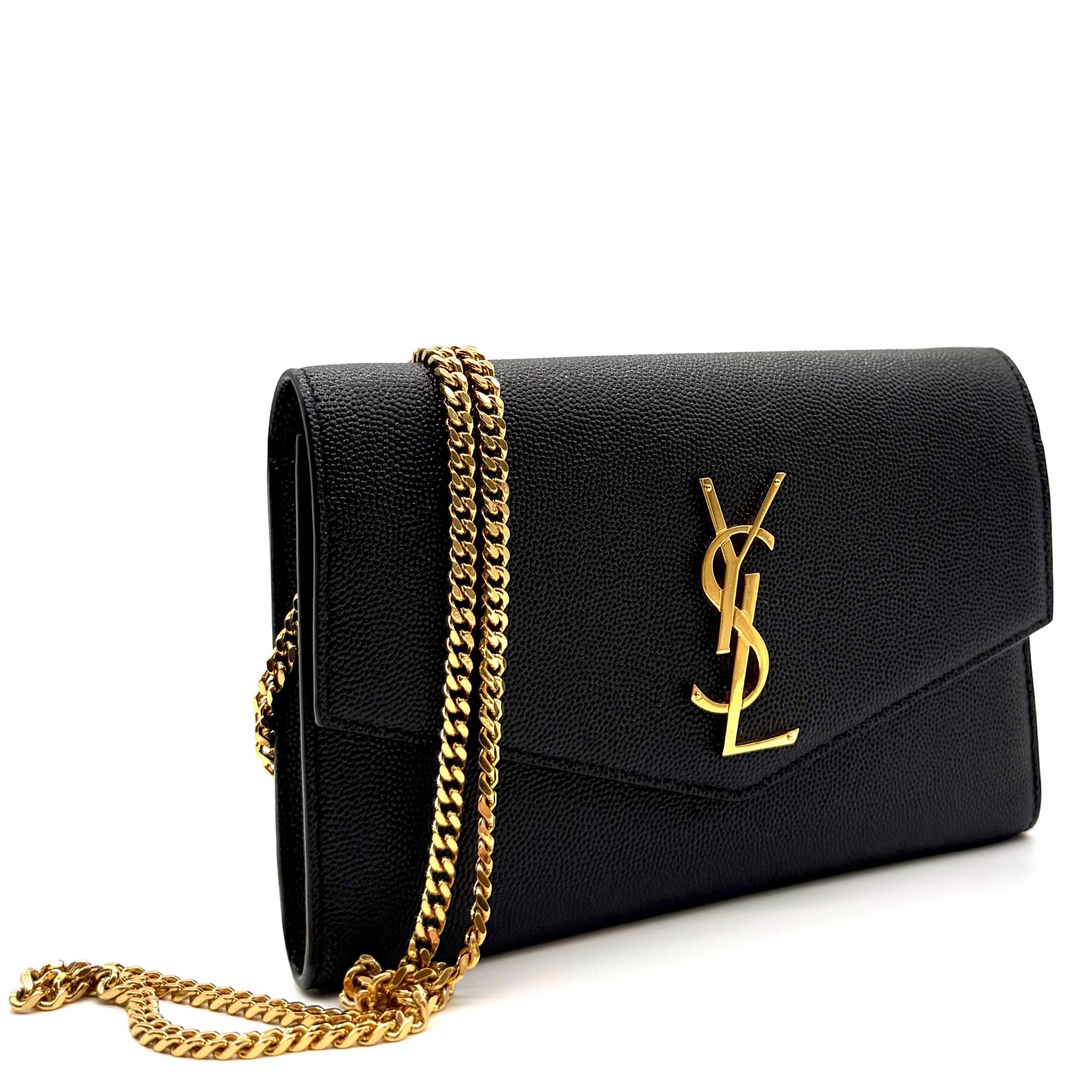 Uptown Leather Wallet on Chain
