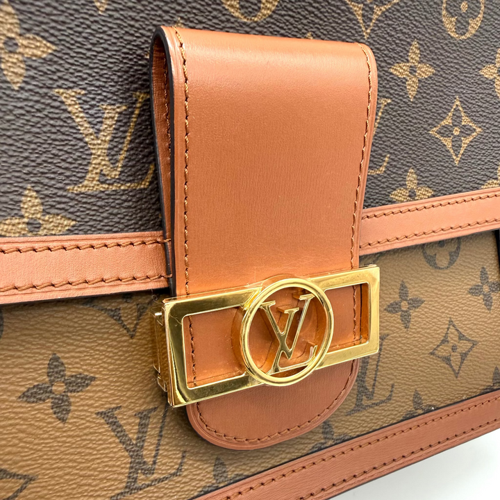Dauphine MM Reverse Monogram Canvas Bag