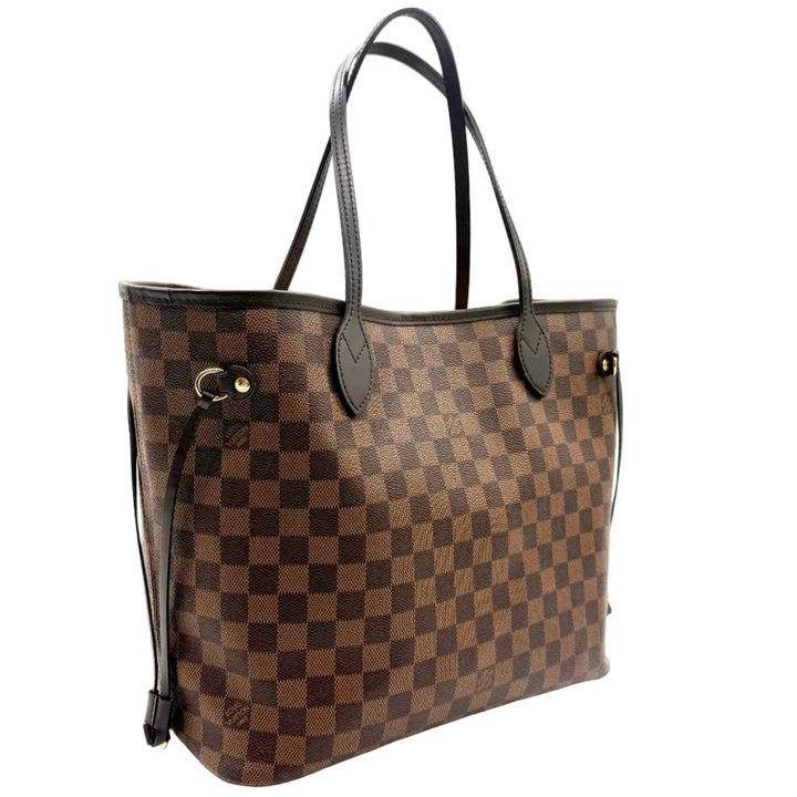 Neverfull MM Damier Ebene with Pink Interior