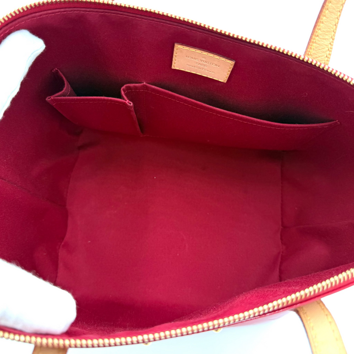 Bellevue Monogram Red Vernis PM