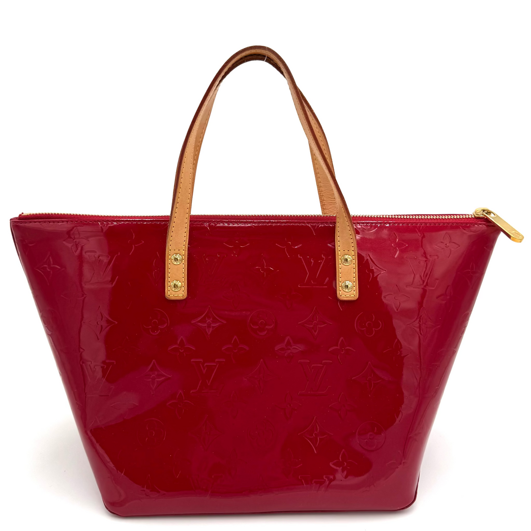 Bellevue Monogram Red Vernis PM