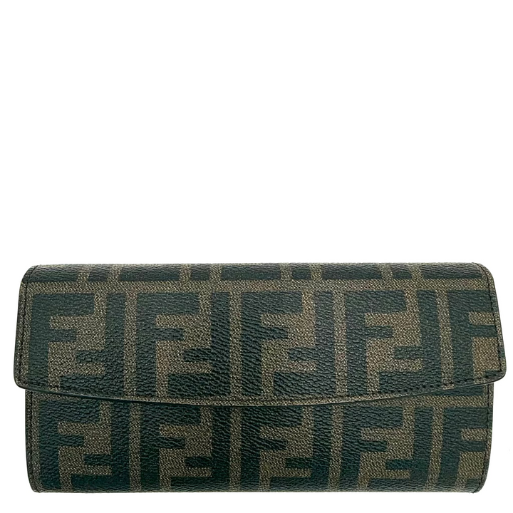 Fendi Zucca Canvas Continental Wallet