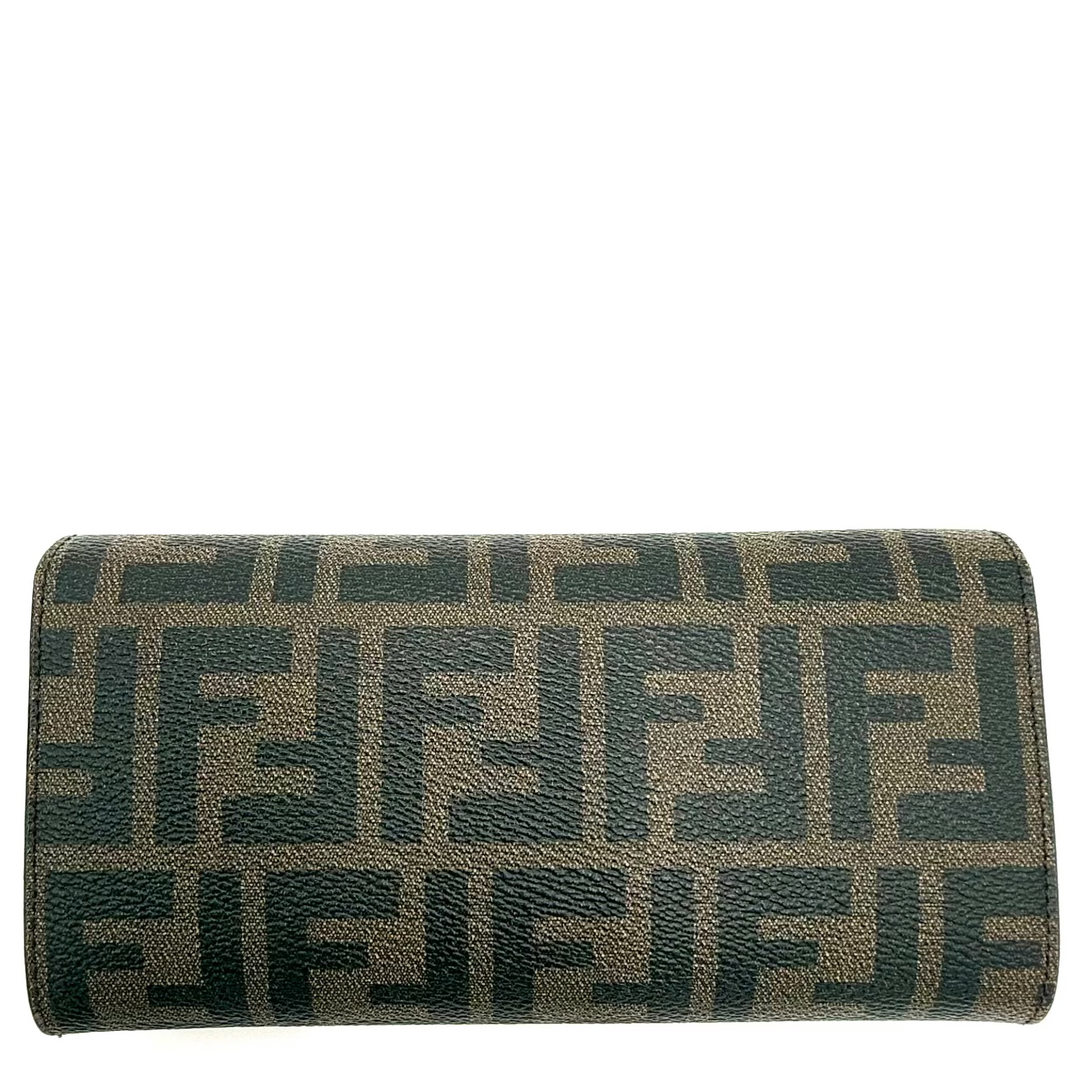 Fendi Zucca Canvas Continental Wallet