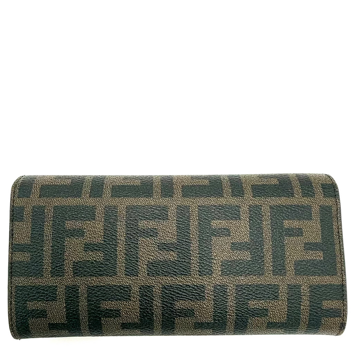 Fendi Zucca Canvas Continental Wallet