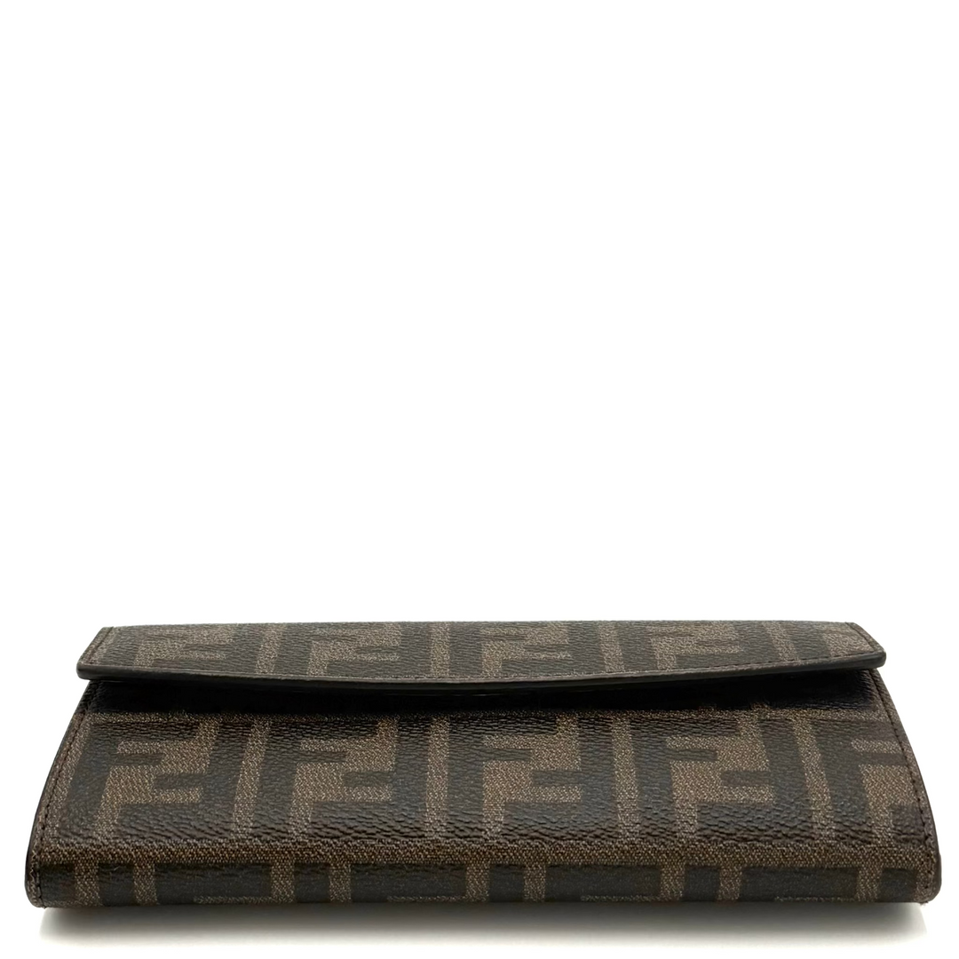 Fendi Zucca Canvas Continental Wallet