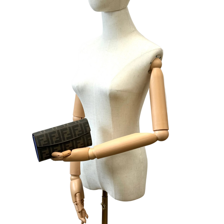 Fendi Zucca Canvas Continental Wallet