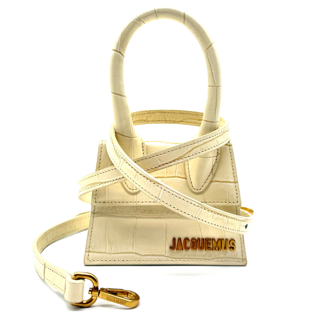 Le Chiquito Croc-Embossed Leather Mini Bag