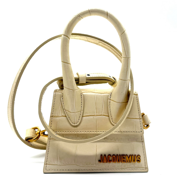 Le Chiquito Croc-Embossed Leather Mini Bag