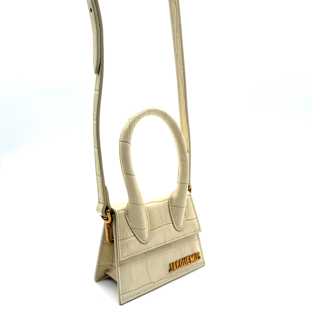 Le Chiquito Croc-Embossed Leather Mini Bag