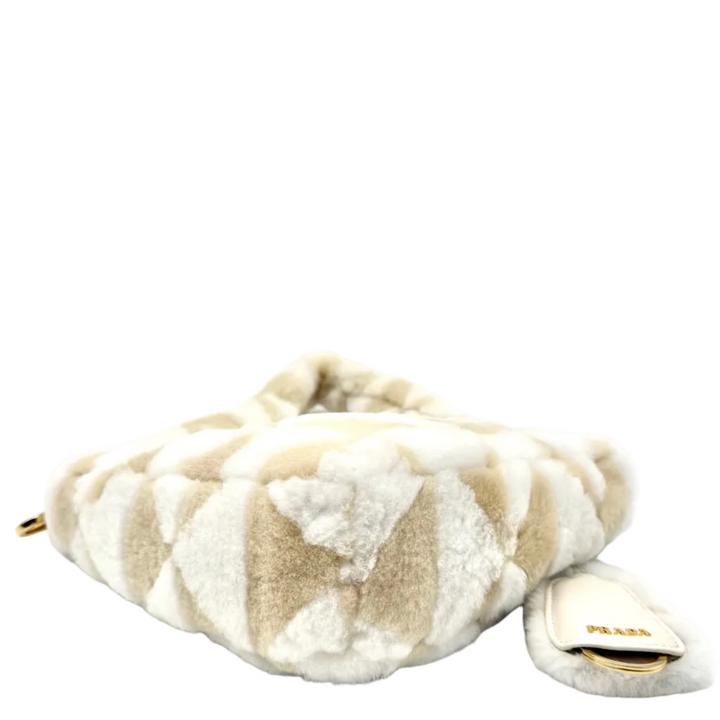 Shearling Symbole Mini Triangle Bag