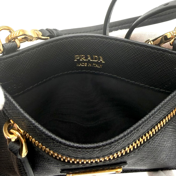 Saffiano Leather Card Holder Wallet with Strap