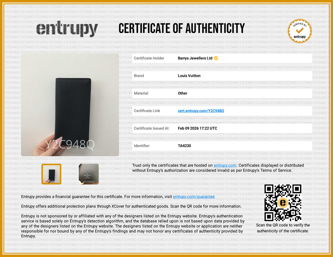 Brazza Wallet in Black Taiga Leather