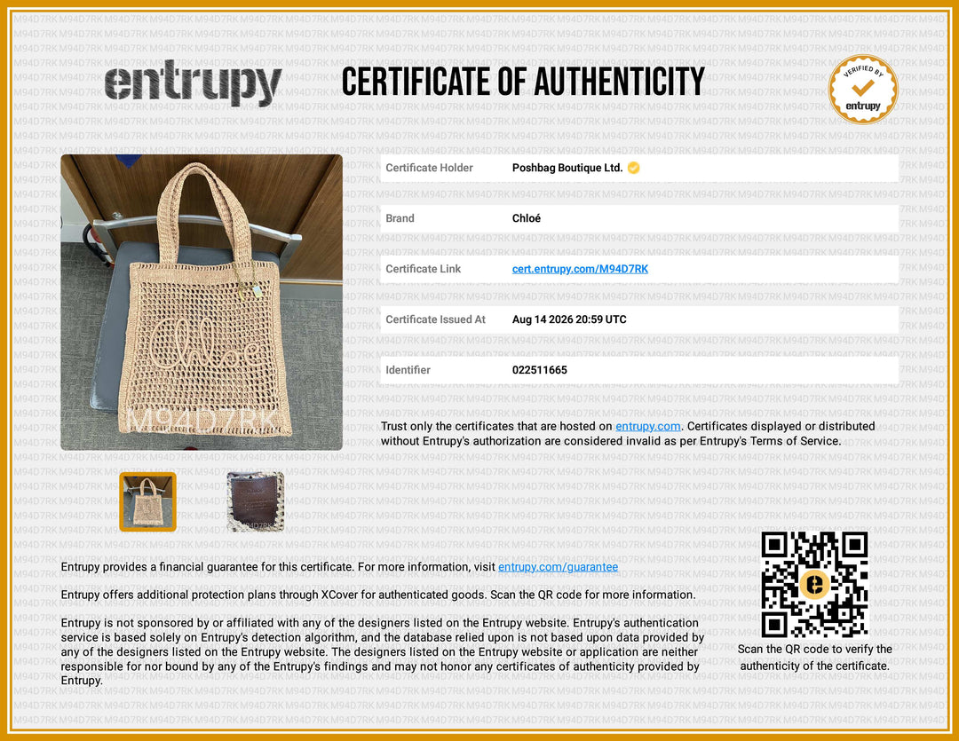 Summer Banana Logo Raffia Tote