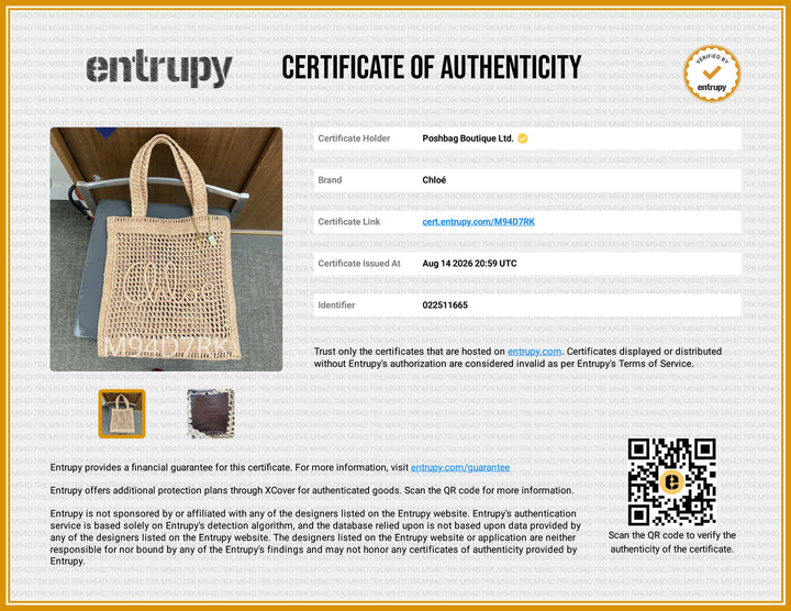 Summer Banana Logo Raffia Tote