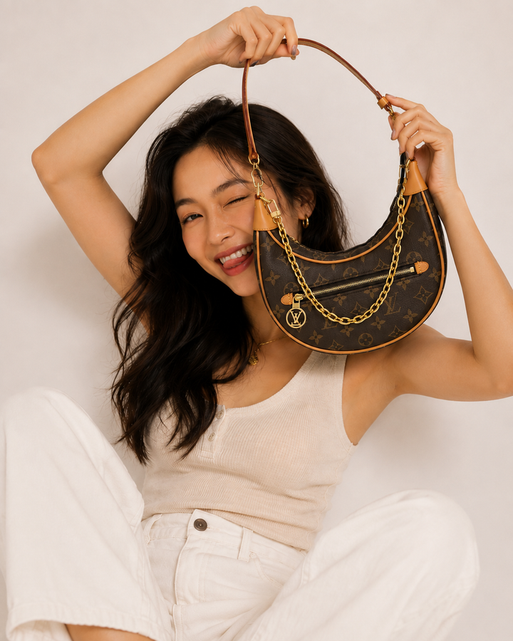 Monogram Loop Hobo Bag