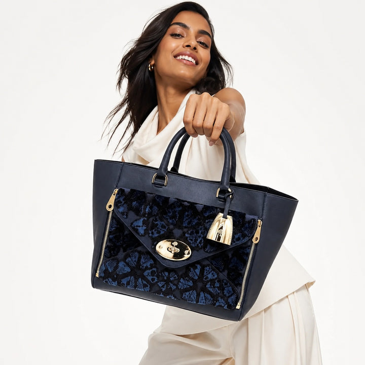 Willow Indigo Large Tote Bag