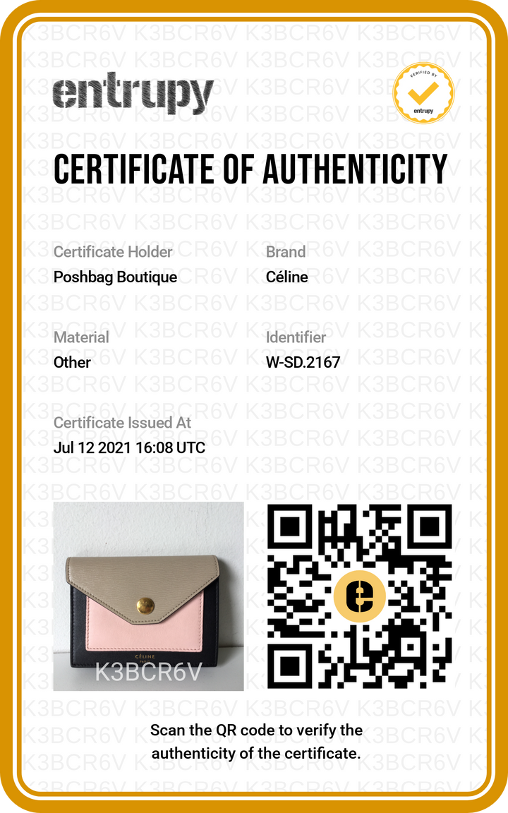 Pocket Tricolour Calfskin Card Holder