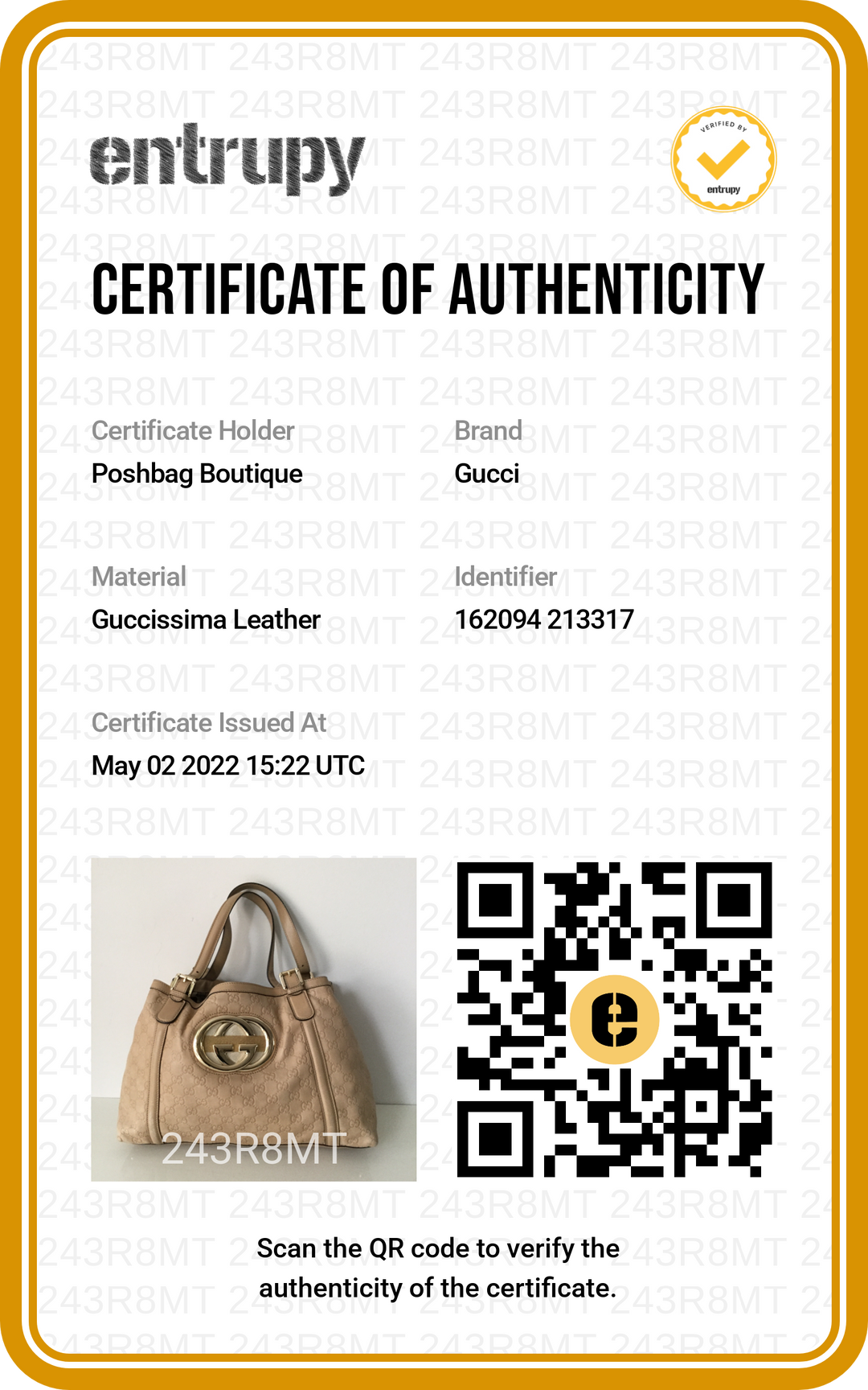 Britt Guccissima Leather Tote Bag