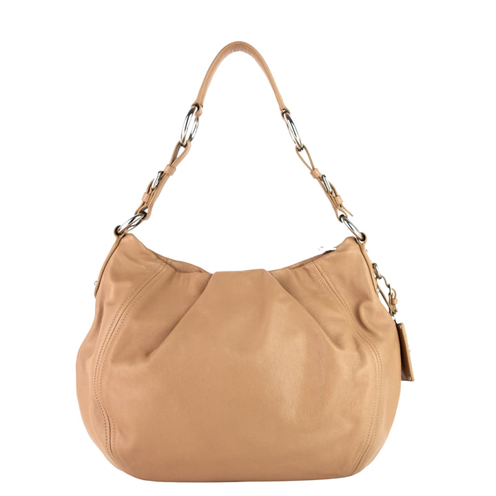 Vitello Daino Leather Shoulder Bag