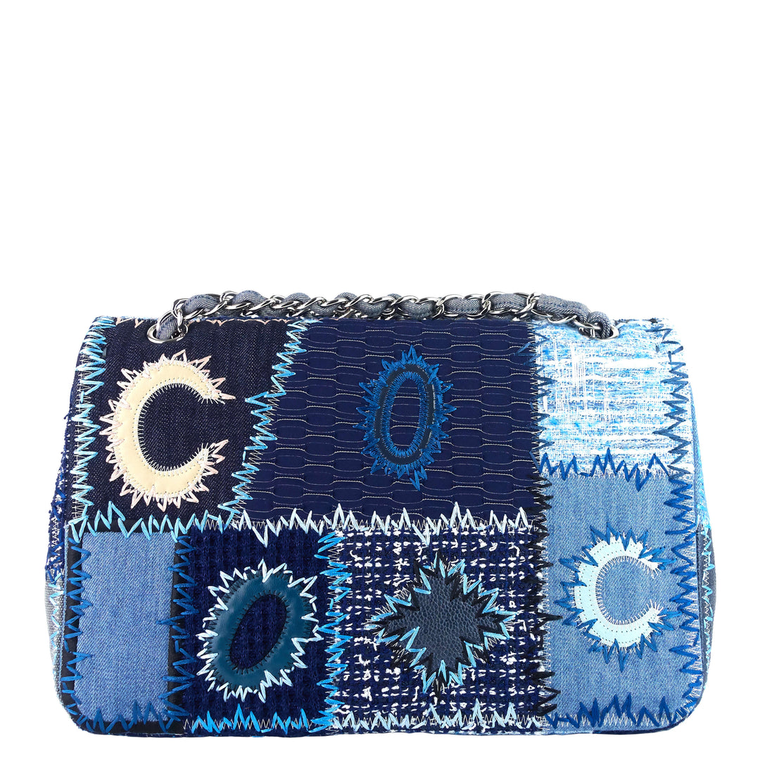 Denim Patchwork Limited Edition Jumbo Flap Bag